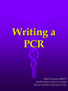 PCR Writing