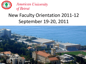 New Faculty Orientation 2011-12 September 19-20, 2011 1