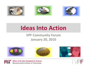 Download PowerPoint presentation from Jan. 20 VPF Community Forum
