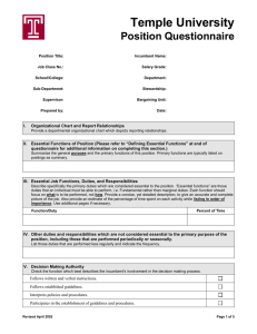 Position Questionnaire Form