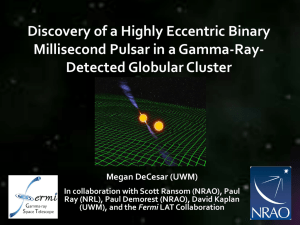 Discovery of a Highly Eccentric Binary Millisecond Pulsar in a Gamma-Ray-
