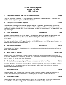 Dean s Council Notes August 26, 2014
