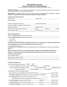 External Funding Request Form