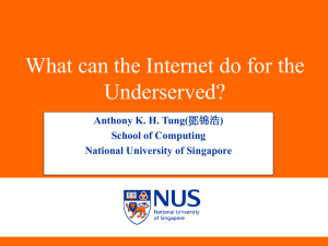 What can the Internet Do for the Underserved
