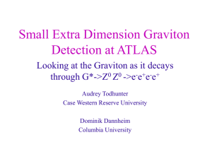 Small Extra Dimension Graviton Detection at ATLAS through G*-&gt;Z