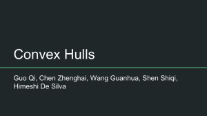 Convex Hulls Guo Qi, Chen Zhenghai, Wang Guanhua, Shen Shiqi,