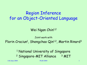 Region Inference for an Object-Oriented Language