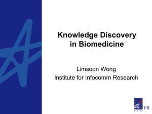 Knowledge Discovery in Biomedicine