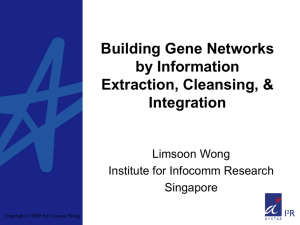 Building gene networks by information extraction, cleansing, and integration