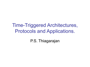 Time-Triggered Architectures, Protocols and Applications. P.S. Thiagarajan