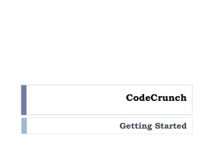 Intro to CodeCrunch