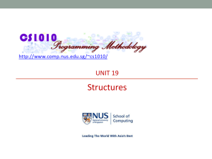 Unit 19: Structures