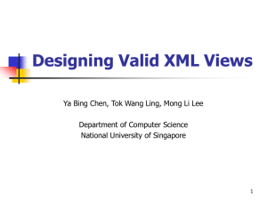 Designing Valid XML Views