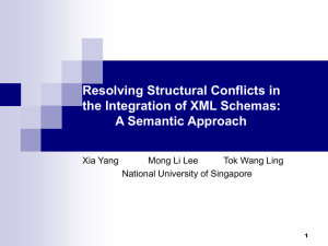 Resolving Structural Conflicts in the Integration of XML Schemas: A Semantic Approach
