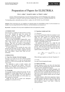 Template for Jurnal Elektrika