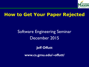 Software Engineering Seminar