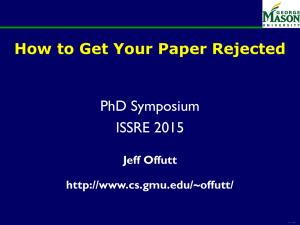 ISSRE PhD Symposium