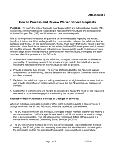 How to Process and Review Waiver Service Requests