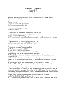 BSUFA Meet &amp; Confer Notes March 2, 2011 Deputy 301A 4:00 p.m.