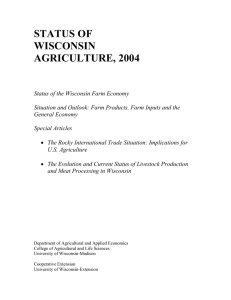 Status of Wisconsin Agriculture 2004 (Word document)