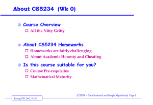 Module Overview Lecture