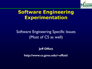 Software Engineering issues