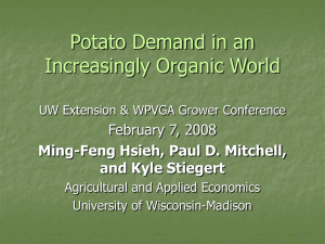 Potato Demand in an Increasingly Organic World (2008)