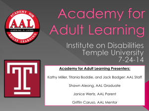 IM4Q Academy for Adult Learning Presentation