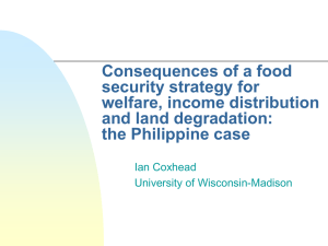 PPT pres. of "Consequences of food self-sufficiency policies..." (World Development 2000)