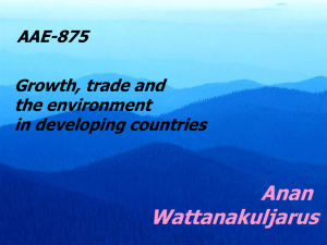 Anan Wattanakuljarus AAE-875 Growth, trade and