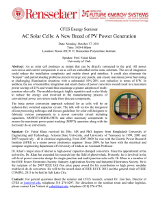 AC Solar Cells