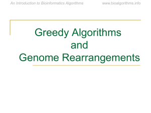 Chapter 5: Genome Rearrangements