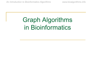 Chapter 8: Graph Algorithms in Bioinformatics