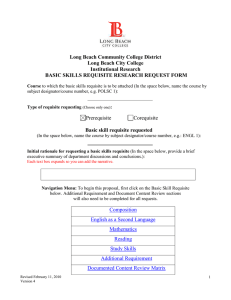 Basic Skills Research Request Form