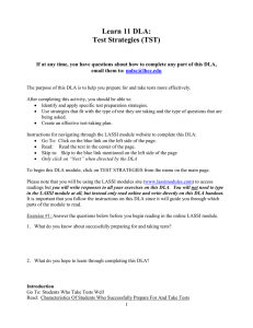 TST: Test Taking