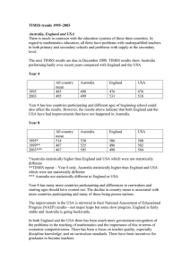 Jan Thomas paper on TIMSS trends