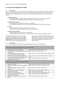 M tro 2 Rouge: Programme of Study (DOC, 187 KB)