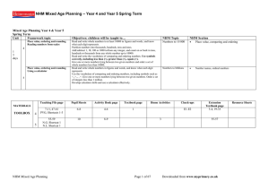 NHM Mixed Age Planning Year4 Year 5 Spring Term (DOC, 1.05 MB)