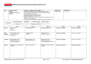 NHM Reception Framework Unit Planning , Spring Term (DOC, 285 KB)