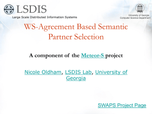 WS-Agreement Based Semantic Partner Selection A component of  the project