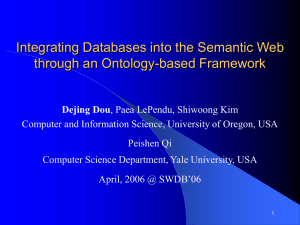 Integrating Databases into the Semantic Web through an Ontology-based Framework