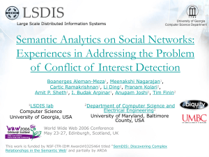 Semantic Analytics on Social Networks: Experiences in Addressing the Problem