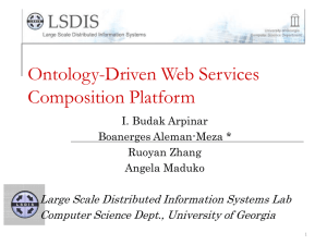 Ontology-Driven Web Services Composition Platform Large Scale Distributed Information Systems Lab