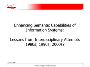 Enhancing Semantic Capabilities of Information Systems: Lessons from Interdisciplinary Attempts 1980s; 1990s; 2000s?