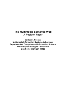 The Multimedia Semantic Web