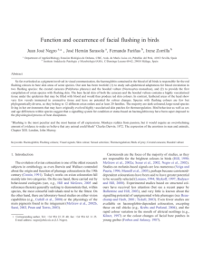 function and occurrence of facial flushing in birds.doc