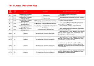 Exploring maths Tier 4 Lesson Objectives Map (DOC, 580 KB)