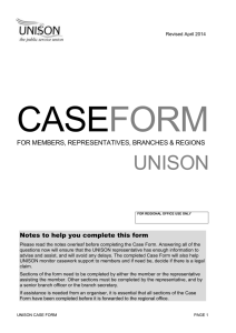 Case form