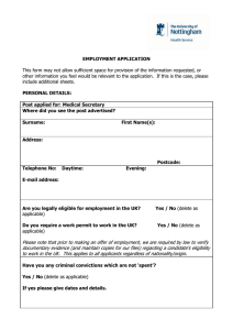 Secretary Application Form 2016