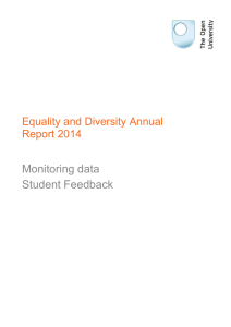 Student feedback monitoring report